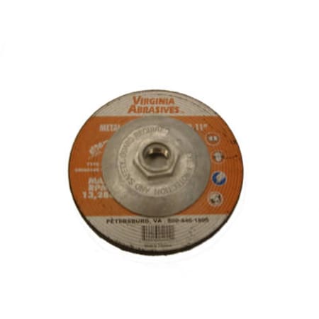 Virginia Abrasives 424-59004 Metal Grinding Wheel With Hub - 4.5 x 0.25 x 0.63-11 in. 681534